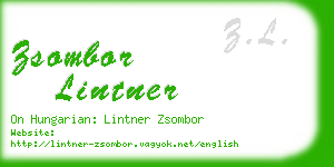 zsombor lintner business card